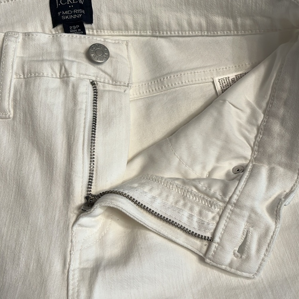 J Crew White Jeans - Picture 6 of 11